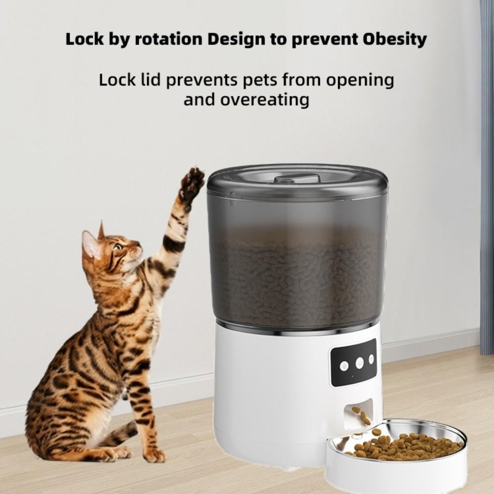 Timed Feeding Cat Automatic Feeder 4L APP Control Feeder Dog Food Dispenser For Cats Dogs