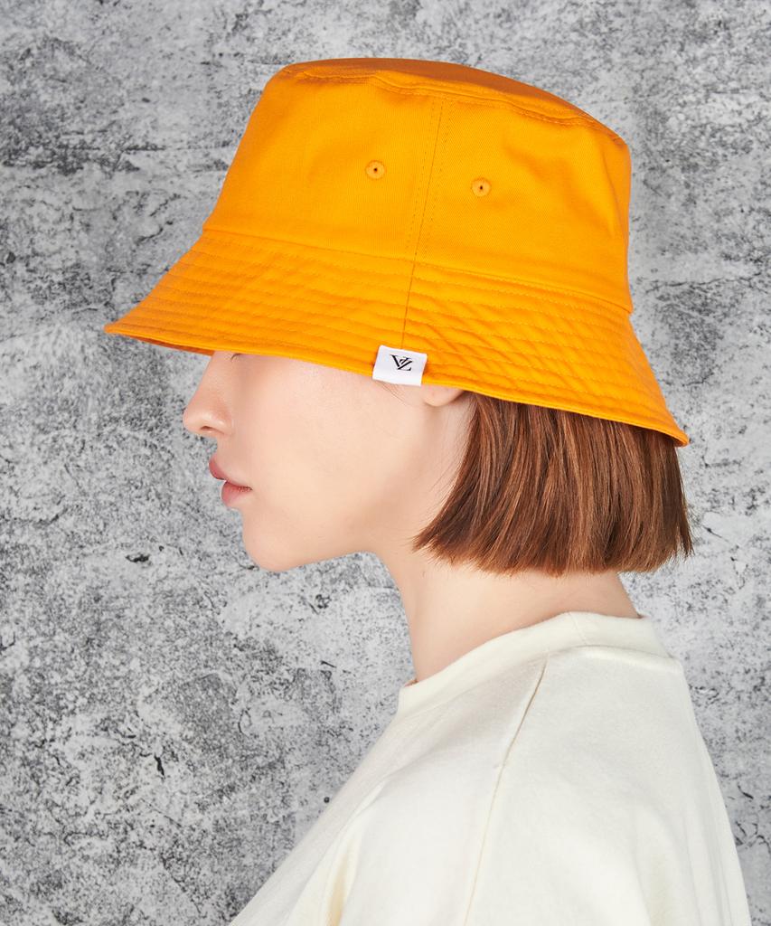 Bajal Monogram Label Color Bucket Hat Orange