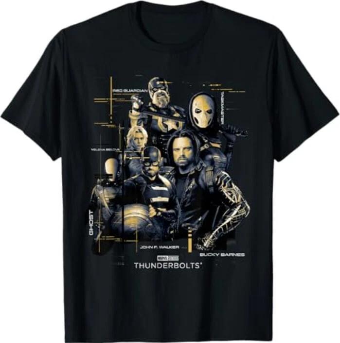 M.a.r.v.e.l Thunderbolts Schematics Vintage Group Shot T-Shirt M