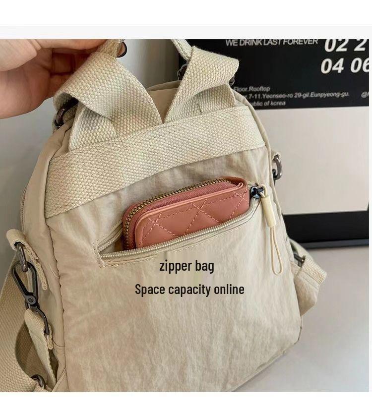 Women's Large-Capacity Lightweight Oxford Single Shoulder Travel Backpack