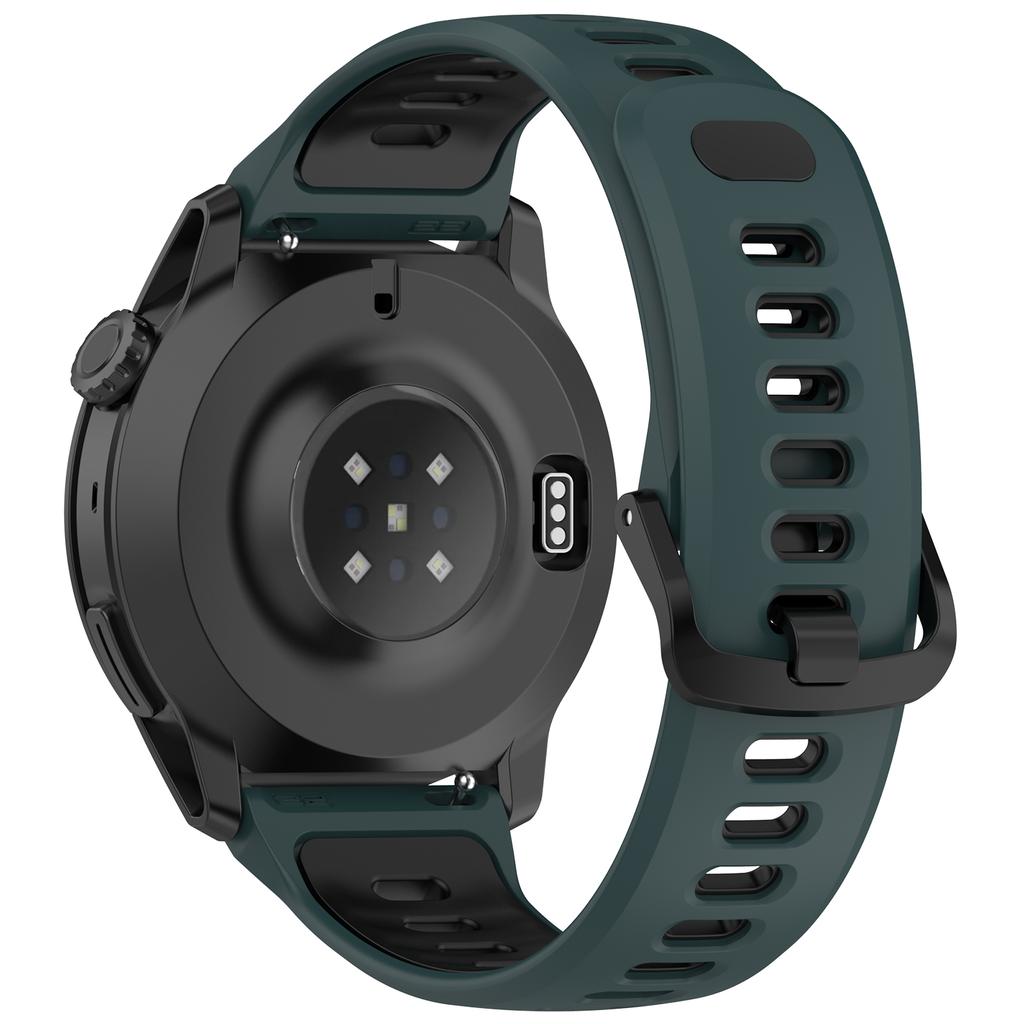 Dual Color Silicone Band for Coros Pace 4 Quick Release Breathable Watch Strap