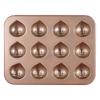6/12 Dutinek Kuchyňské Pečicí Formy Materiál Uhlíková Ocel Nepřilnavé Formy na Kaštanové Koláčky Formy na Muffiny Nepřilnavý Povlak Pečicí Nádobí