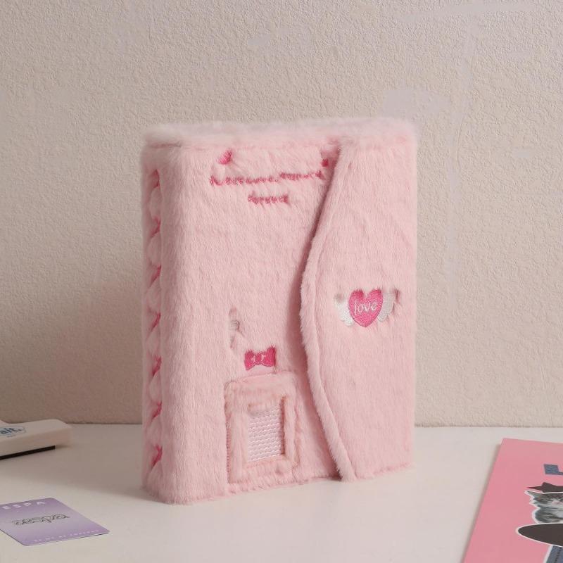 A5 Ins 3-inch Small Card Storage Plush Style Plush Photo Album Idol Album Cards Collection Binder Photocard Holder