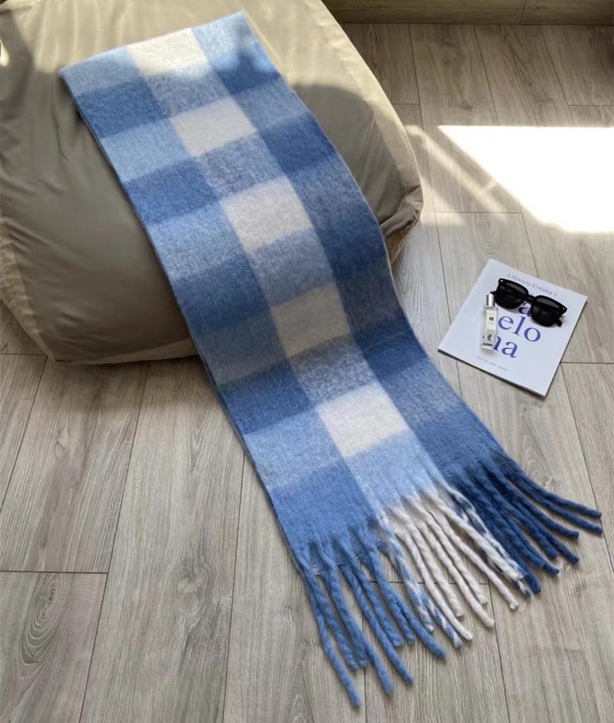 New Maillard Premium Plaid Scarf Women's Winter Korean Shawl Dual-purpose Spring and Autumn Thickened Warm Tide