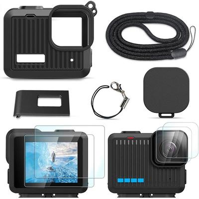 Cámara de Acción GoPro Hero 4K Mini Funda de Silicona y Protector de Pantalla de Cristal Templado Accesorios