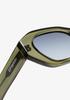 Meike UV Dark D.Franklin Sunglasses, Protection, Green/Gradient Smoke, Men's & Women's