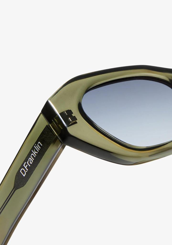 Meike UV Dark D.Franklin Sunglasses, Protection, Green/Gradient Smoke, Men's & Women's