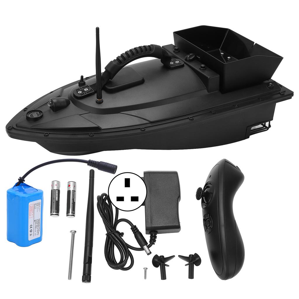 RC Köderboot mit Licht Ein-Knopf-Fahrt 5200mAh 1A 300m mit Einzel-Köderfach 100-240V UK-Stecker