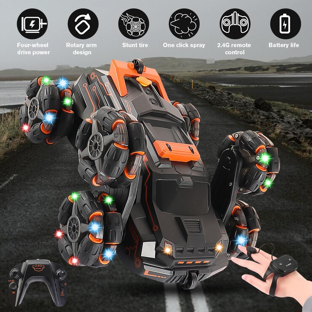 Remote Control Car RC Drift Racing Wireless Vehicle Off Road Alloy High-Speed Trucks With LED Light Climbing Gift Kid Toy