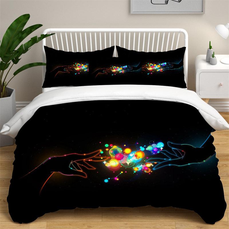Love Heart Bedding Collections Queen Size Microfiber Romantic Wedding Duvet Cover Collection Gift For ValentineS Day For Girls Women Bedroom