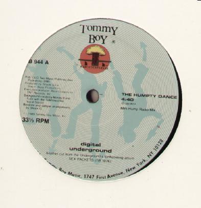 12inch Record DIGITAL UNDERGROUND  The Humpty Dance TB944 Tommy Boy TNT  US Rap  HipHopRB Used