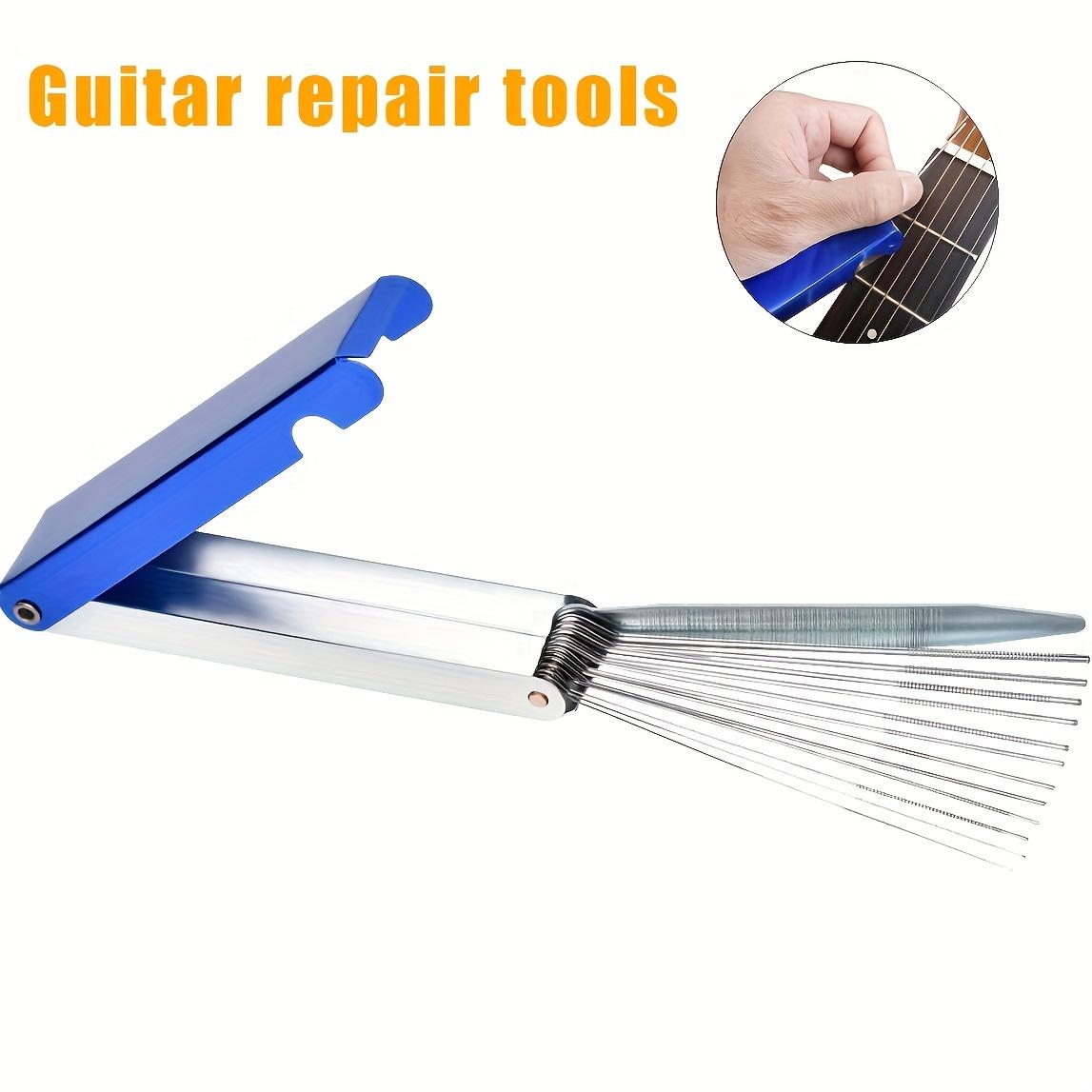 Portable Guitar Nut Slotting File Set - DIY Repair Tool Kit with Steel Saw Rods for Luthier Replacement and Precision Filing