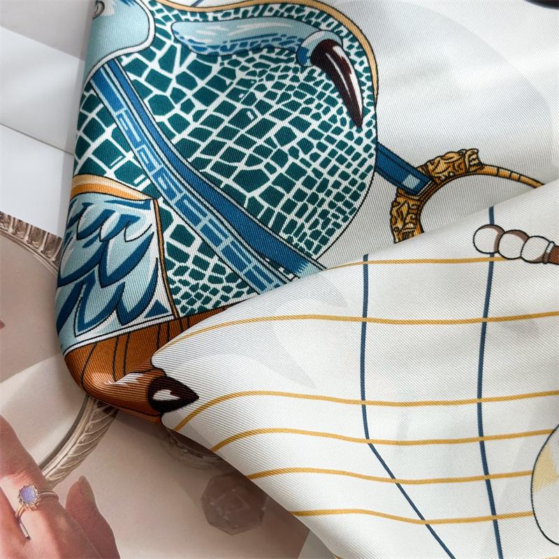 88x88cm 100% Mulberry Silk Twill Scarf Luxury Oversized Square Shawl Elegant Women's Wrap for Spring Summer