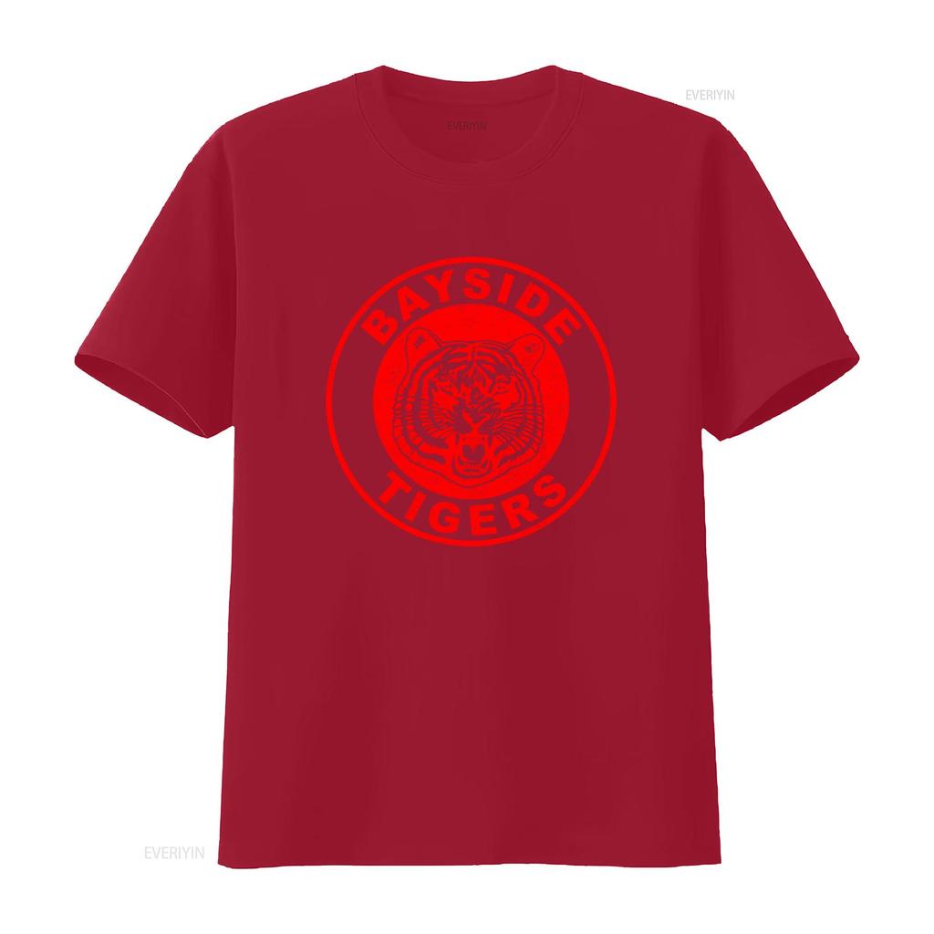 Vintage Style Bayside Tigers T Shirt for  Vintage Washed Fashion Unisex Homme Stylish Versatile Designer Clothes Graphic