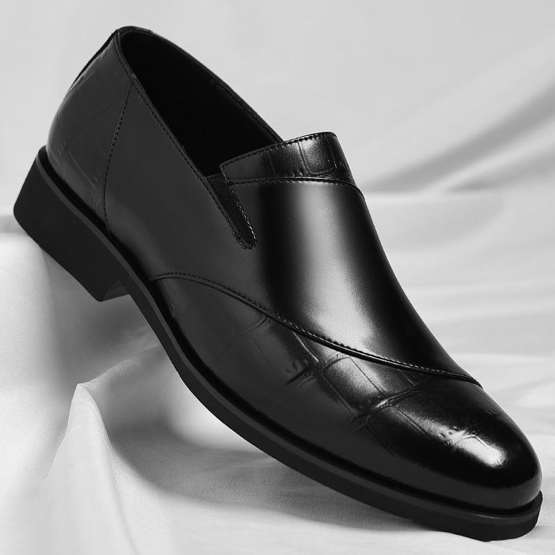 Leather shoes men's large size fashion one-pedal lazy formal wear casual foot loafers tide 2025