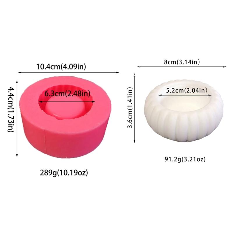 3D Candlestick Silicone Mold Candle Base Shaped Molds Candle Holder Making Mould Versatile Tabletop Decoration Moulds