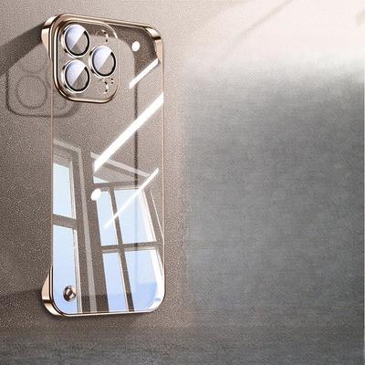 PC Rahmenlos Galvanisiert 16PRO Geeignet für IPhone 15 Handyhülle Ultradünne Transparente Hartschale Apple 14 Schutzhülle