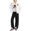 Emporio Armani Floral Letter Print Crew Neck Short Sleeve T-Shirt Men Tops White 3D1T8P1-J7FZ1-0132