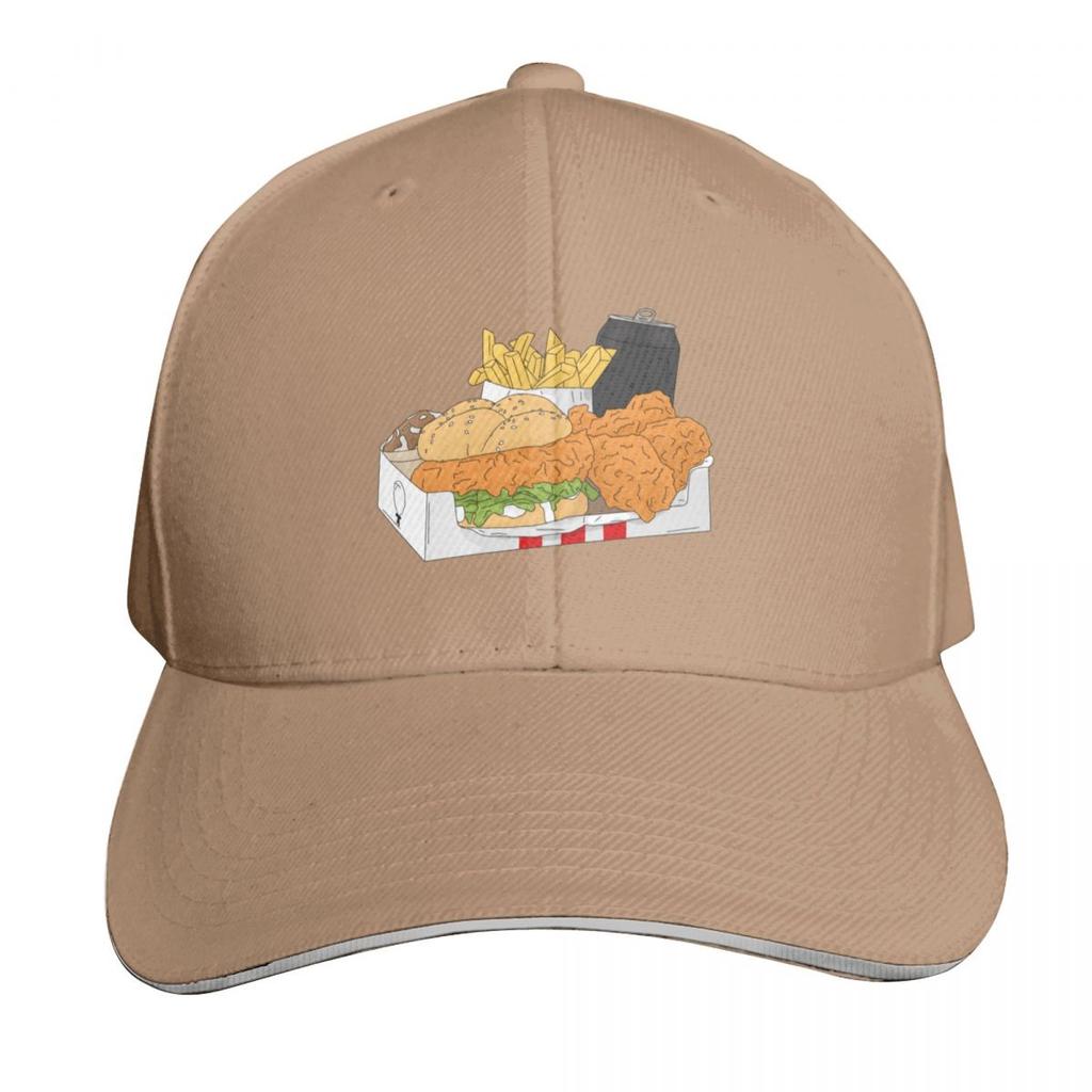 Fast Food Design Baseball Cap Gift For Him Her Casual Daily Wear Quick Dry Performance
