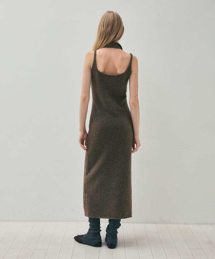 Cita Comfort Wool Long Knit Dress_Ctop712(Brown)