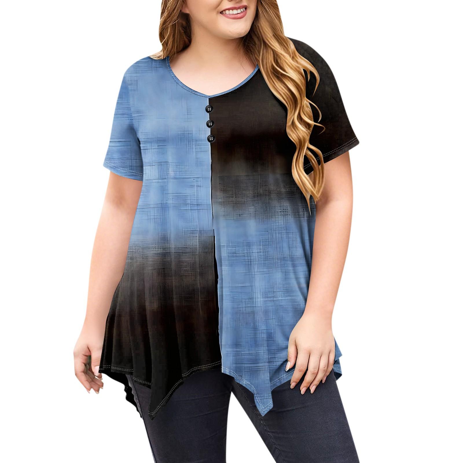 

Женский круглый вырез St. Двусторонний топ с длинными рукавами и принтом ко Дню Святого Патрика XL небесно-голубой