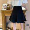 2026 Summer Slimming Pleated Little Black A-line High Waist Plus Size Anti-exposure Student Skirt.
