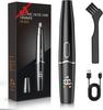 Trimmer with LED Display for Men Women, Painless USB Rechargeable Eyebrow & Facial & Nose Hair Trimmer