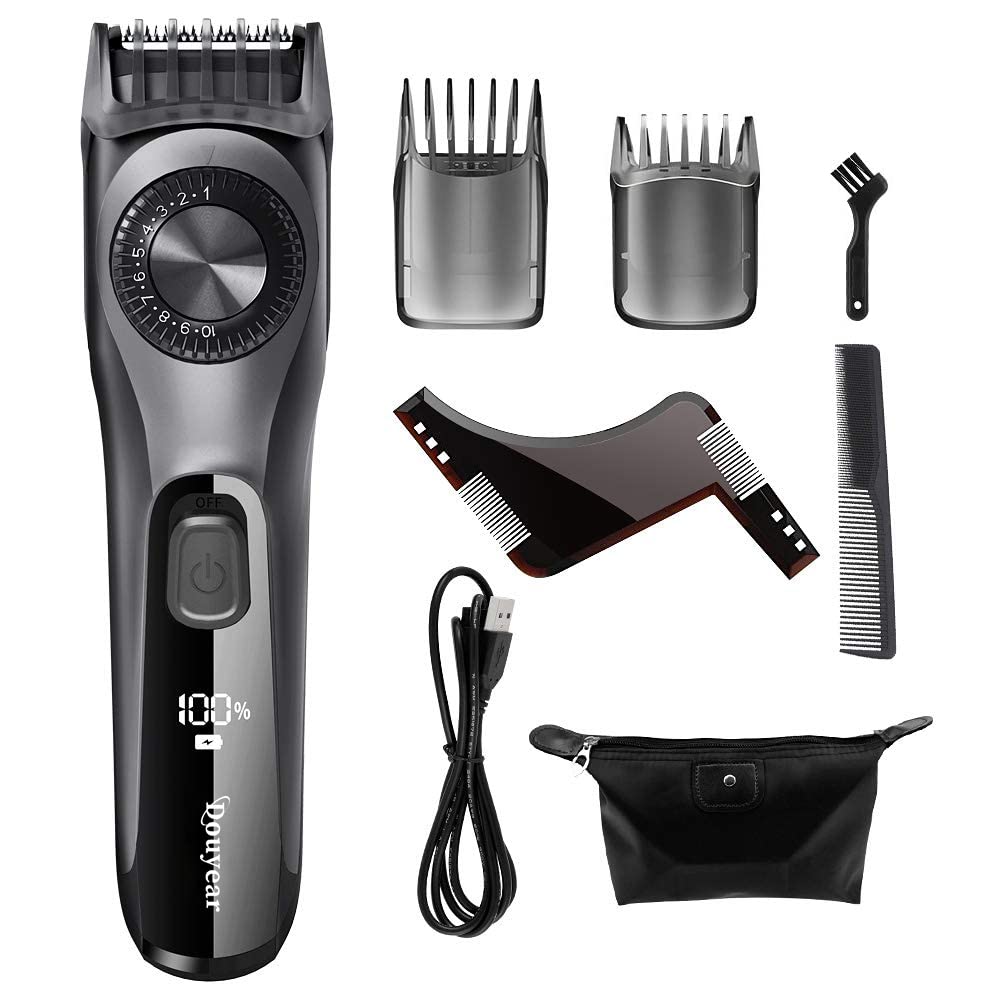 Beard Trimmer with 39 Length Automatic USB Fast LED Battery Level 90 Minutes of Continuous Use After 1 Hour Full for Body Professional and Home