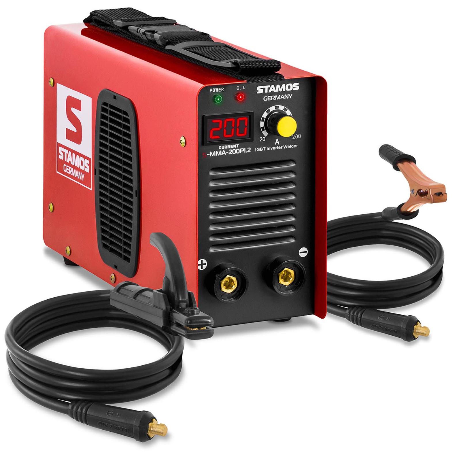 Saldatrice MMA IGBT Hot Start 200A 230V compatta e affidabile SMMA200PI2