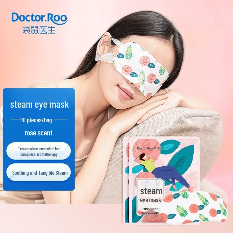 Kangaroo Doctor Disposable Rose Scented Steam Eye Mask