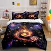 Fiery Galaxy with Planets. Bedding Sets Duvet Cover Sets Duvet Covers Pillowcases(1 * Duvet Cover 2 * Pillowcases Without Duvet Insert)