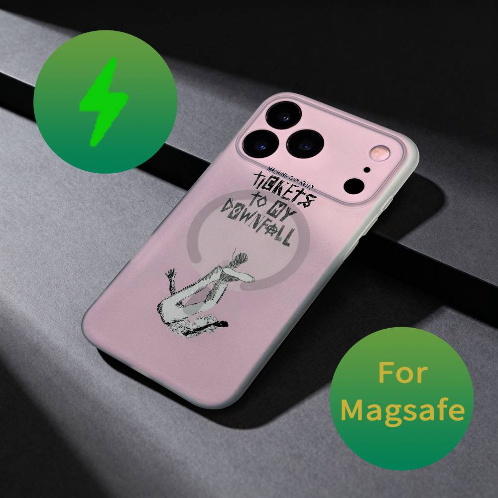 

MGK L-Lost A-Americana Phone Case For iPhone 17,16,15,14,13,12,X,XS,Pro,Max,Plus,E,Air,Mini with Magsafe Magnetic Liquid TPU iPhone13PROMAX