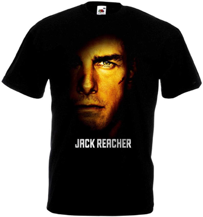 Jack Reacher v.3 Movie Poster T-shirt black all sizes S5XL XXXXL
