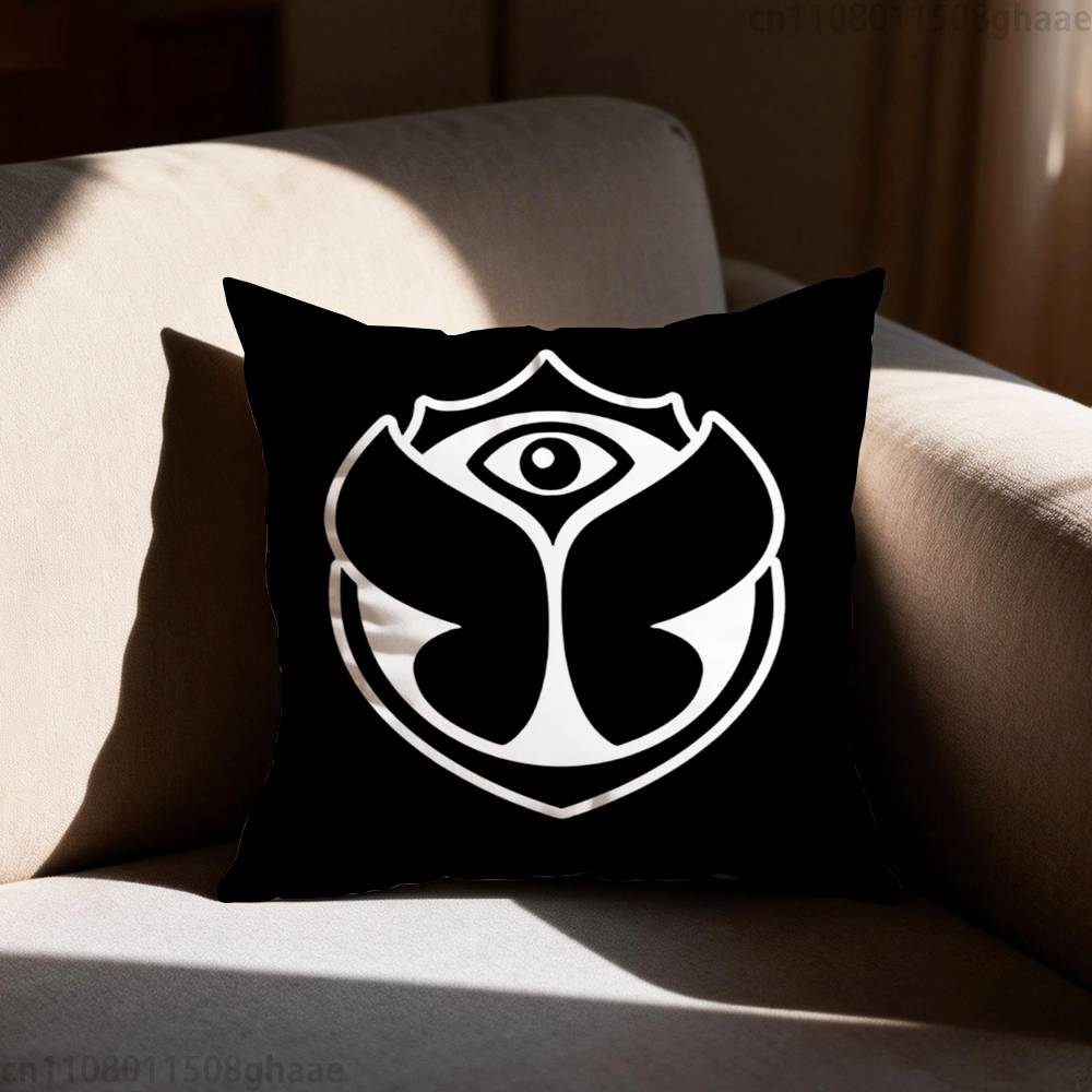 Tomorrowland Pillow Case Antidustmite Pillowcase Invisible zipper silky short plush Sofa cushion cover