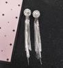 Oorbellen New Fashion Jewelry Personality Temperament Crystal Tassel Bride Earrings Long Earrings For Women Statement Earrings