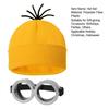 1 Set Hat Glasses Set Yellow Beanie Cartoon Character Cosplay Accessories One Size Steampunk Goggles Halloween Costume