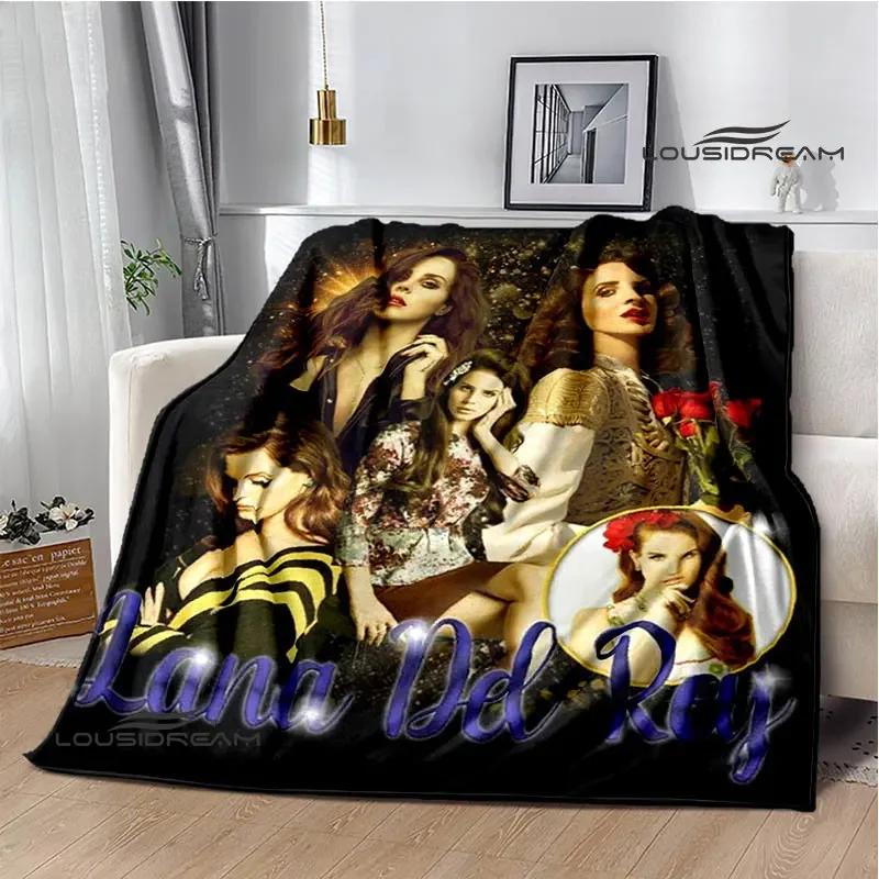 Coperta Stampa Retrò Lana Del Rey Coperta Calda alla Moda Coperta con Bordo a T Coperta per Casa e Viaggio Biancheria da Letto Regalo di Compleanno