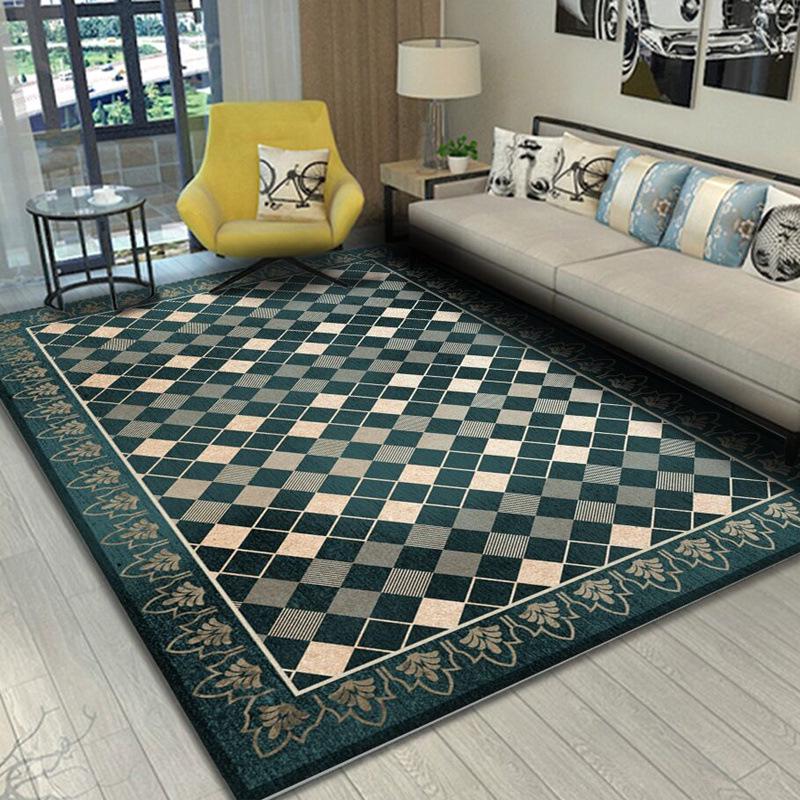 Customized Nordic Light Luxury Carpet for Living Room, Bedroom, or Cloakroom