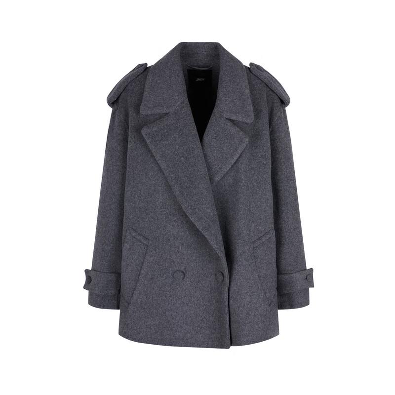 JNBY Women's Winter Loose Lapel Wool H-shaped Coat