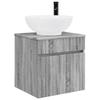 Bathroom Cabinet Set 4 Pcs Grey Sonoma 103.5 X 15.5 X 70 Cm