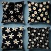 Daisy Flowers Cushion Cover Soft Decorative Pillow Case Suitable for Bedroom Sofa Car Travel Use