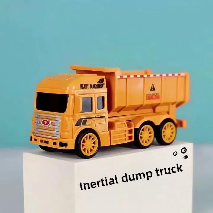Engineering Toy Car Plastic Inertia Hand-Pushing Engineering Vehicle Bucket Roller Digging Shovel Boy and Children's Gifts