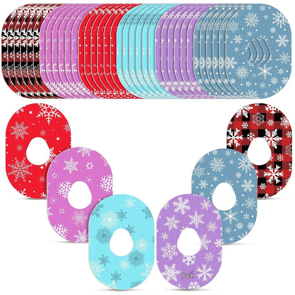 Festive Cartoon Blood Glucose Meter Waterproof Sticker: Sweatproof, Colorful, Dynamic Sensor Patch