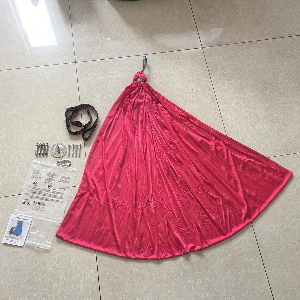 Elastic Sensory Swing: Indoor Hammock for Kids & Adults with Fixed Link Ring, Double Layer.