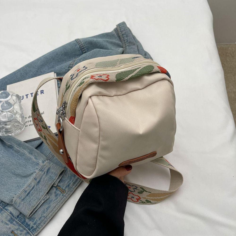 Large Capacity Shell Bag Wide Shoulder Strap Shoulder Bag Simple Handbag Purse  Camping