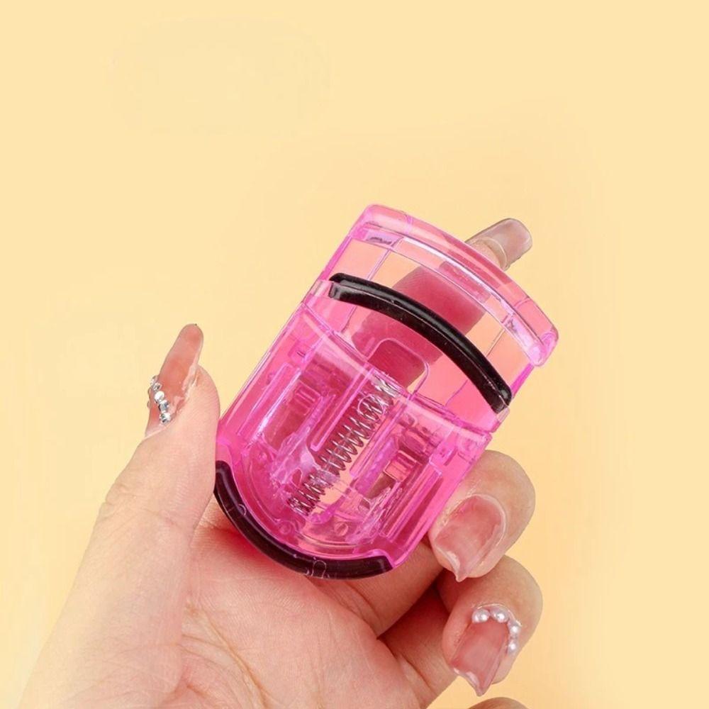 Professional ABS Eyelash Curler Multicolor Mini Eyelash Curling Clip Silicone False Eyelashes Auxiliary Cosmetic Tools