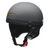 LEAD Motorcycle Helmet Half CROSS Vintage Matte Black LL CR-751 -