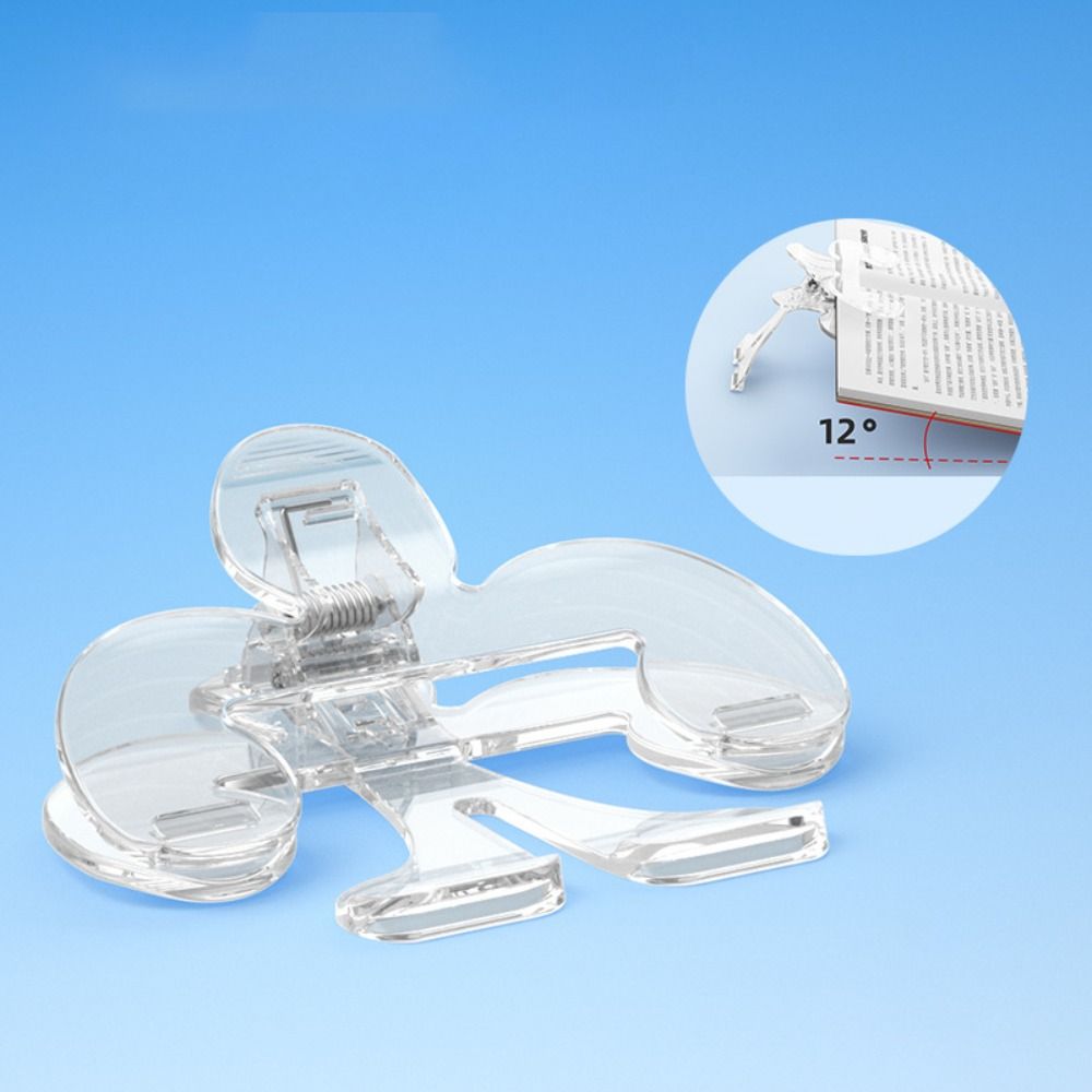 Visible Reading Book Marker Clip 12° Support Angle Books Fixed Clip Book Page Holder  Bookstores