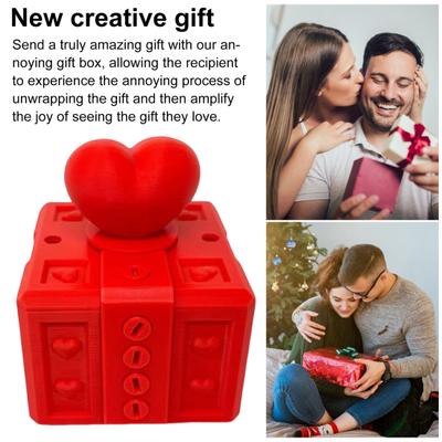 Annoying Gift Box with Screws Prank Valentine's Day Screw Box 3D Printed Novelty Gift Box