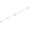 New High Quality Micro Pave White CZ Heart Charm Link Chain Necklace Minimal Delicate Lover Girlfriend Fashion Jewelry